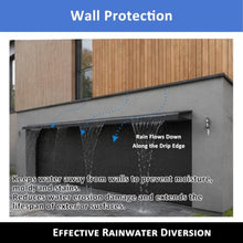 ERRULAN Vertical Wall Drip Edge, Aluminum Rain Diverter for Outdoor Walls