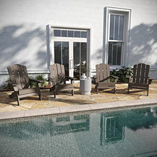 Taylor & Logan Nellis Adirondack Chair Set of 4 Weather Resistant HDPE Brown