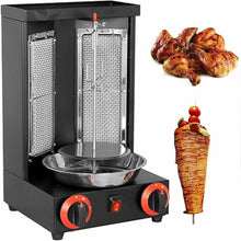 Vertical Gas Kebab Grill With 360° Rotating Burner For Commercial Home