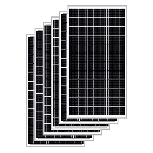 6-Pack ExpertPower 100 Watt 12 Volt Monocrystalline Solar Panel, Compact Design 35.43 X 22.83 X 1.18 in, High Efficiency Module PV Power for Battery Charging Boat, Caravan, RV, Off Grid Applications
