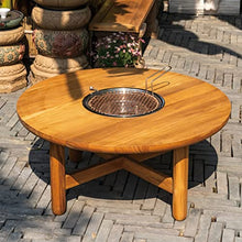 FYorbitH Barbecue Table Chinese Barbecue Table Garden Table Outdoor Teak Barbecue Tea Cooking Table Patio Decoration Low Tables Grill Table