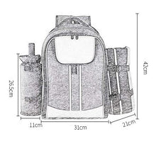Picnic Backpack Basket Portable Incubator Travel Lunch BBQ Picnic Outdoor Picnic Bag Insulation Bag (Color : A Size : L31*W21*H42CM) (A L31*W21*H42CM)