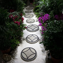 zktoermn Handcrafted Non-Slips Garden Stepping Stones, Weather-Resistant Cement Pavers for Patio Lawn Walkway, Retro Oriental Style(54.5x54.5cm)