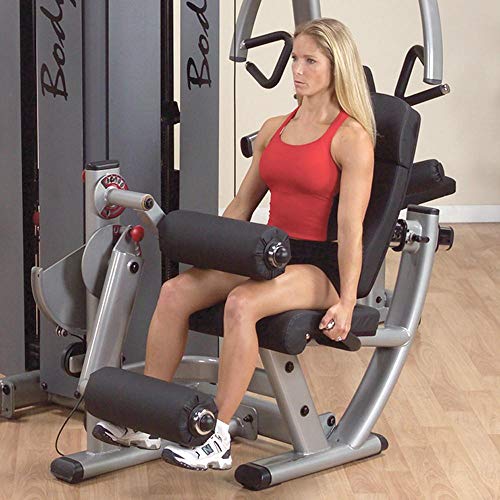Body-Solid Dual Leg Extension and Curl Component for DGYM Machine Grey/Black