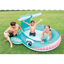 Cute Whale Swimming Pool Portable Family Size Swimming Paddling Pool Fun Kids Outdoor Paddling Pool Foldable and Easy to Store Summer Backyard Water Party
