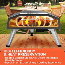 ECOWELL 16 Inch Gas Pizza Oven Outdoor Propane, Large Portable Pizza Ovens