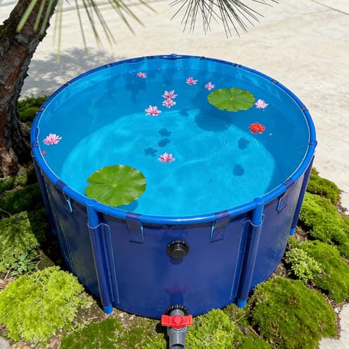 Adult Family Swimming Pool Round, 2 3 4 Ft Deep Backyard Water Fun Above Ground Pools Large 4 3.6 3 2.8 2.4 2 1.6 1.2 1 M Dia, Custom Size(471L/124GAL - 1X0.6M (DXH))