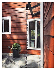 Rain Chains 8.5ft Aluminum Alloy Rain Chains For Downspouts, Rain Catcher Chain For Gutters For Heavy Rain, Rain Chain Petal Temple Drainage Chain Temple Decoration Functional and Decorative for Gutte