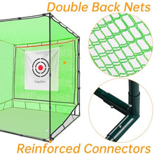 Gagalileo Golf Practice Hitting Nets Heavy Duty Portable Golf Cage 10x10x10FT