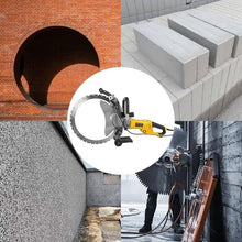 JDXQBLD Handheld Chainsaw, 5000W Electric Ring Saw Wall Cutting Machine, Brushless Concrete Cutter, Electric Cut-Off Saw