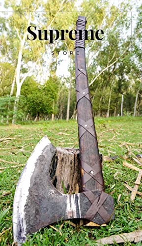 Generic Hand Forged Large Viking Axe Brown