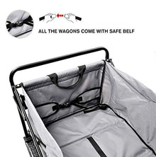 Garden Cart Folding Wagon Foldable Heavy Duty Outdoor Trolley Utility Transport Cart 90kg