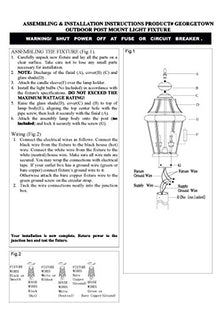 Livex Lighting 2368-04 Georgetown 4-Light Outdoor Post Lantern, Black