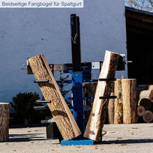 Scheppach Compact 8T wood splitter standing, 7.95 tonnes splitting force 230 V 3150 W, metre wood up to 1070 mm / max. diameter 350 mm, swivelling table for short wood, hardwood and softwood, incl.