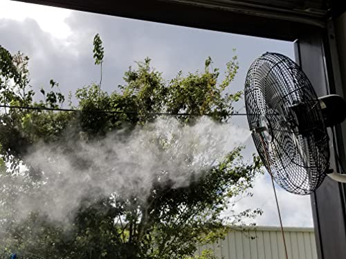24" OSC Misting Fan Kit - High Pressure (3 - Fans 24" OSC Black)