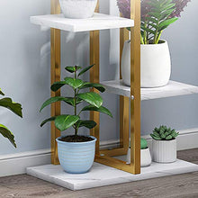 ZOCWJK Indoor Plant Stand Plant Stands Indoor Outdoor Flower Pot Holder Plant Pot Stand for Balcony Corridor Garden Terrace Multifunctional,Gold-69cm