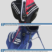OEIPSMK Waterproof Durable Golf Stand Bag 6-Way Dividers 7 Pockets A