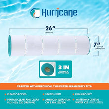 Hurricane Filters 12 Pack HF7471-04 Advanced Pool Filter Cartridge - Replacement for PCC105, Unicel C-7471, Filbur FC-1977, Pentair Clean & Clear Plus 420