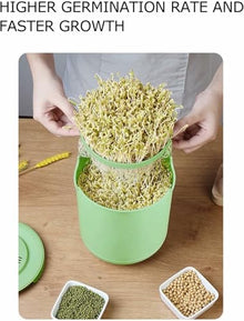 IGZVMBO Germination Jar Indoor House Plants Wheat Grass Tool Trays Starter Sprouts Sprouter Beans Plant Germination Equipment Tray Sprout Kit Appendix Fully A