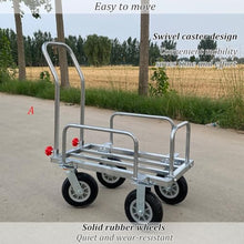 Garden Carts with Swivel Casters, 150kg Capacity, Foldable Design