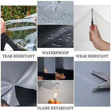 LWJQRSP Waterproof Transparent Gazebo Side Panels 3.5x2.2m Outdoor Curtains for Pergola, Patio, Carport, Canopy - Weather-Resistant Tarpaulin Cover