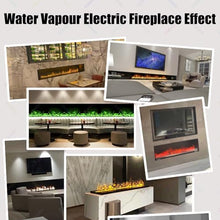Multi-Colour RGB 3D Water Vapour Fireplace with Adjustable Brightness, Atomized Flame Effect, Automatic Water Refill, Remote and Touch Screen Control, Easy Install Design