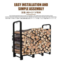 Firewood Log Holder - Durable Metal Wood Storage Rack for Indoor/Outdoor Use, Ideal for Fireplaces, Gardens, Patios, and Yards - Efficient Firewood Storage Solution (240*120*30CM/94.5*47.2*11.8in