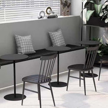 Whnoorher Black Round Table for Home with Metal Base, High Top Table Cocktail Snack Drink Tables for Kitchen Living Room Bedroom Lounge Area, Space Saving(Black,A-70x70x104cm)