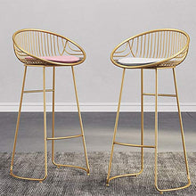CVGfko Stools Set of 2, Height Chairs with Back/Footrest, stools for Island/Home/Dining Room/Kitchen,Grey-High:45CM