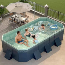 Foldable Swimming Pool, Portable Kiddie Pool, Non-inflatable Outdoor Pool, Thickened and Sturdy Swimming Pool, Foldable Family Pool, Wear-Resistant Swimming Pool, Sturdy Pool for Kids,260cm/102.36in