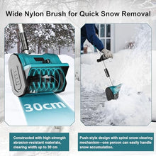 Home Electric Snow Shovel, Compact Handheld Snow Removal Equipment Outdoor Snow Thrower, 3-Way Chute Control, Cleaning Width Up to 30 cm, for Yard/Farm/Property 4500mAh-1battery