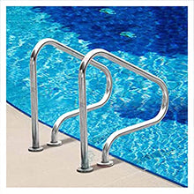 FALIYORS Pool Handrails 31.5x31.5 inches 304 Stainless Steel Handrail Pool Railing 304 Stainless Steel Safety Products for Inground Pool, 2 Packs