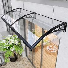 GJMDCMA Waterproof Blue Shade Sail 60x60 cm for Doors & Terraces Sun & Rain Protection Transparent Design 120x420 cm for Garden & Patio Use.