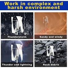 HUIZHITENGDA 1000W 12V 24V 48V Portable Wind Power Turbine Generator Vertical Wind Turbine with Charge Controller for Outdoor Courtyard Use and Wind Turbine Systems,12v