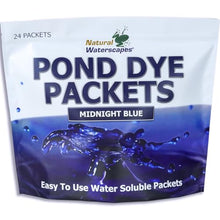Midnight Blue Pond Dye Packets - 24 Water Soluble Packs