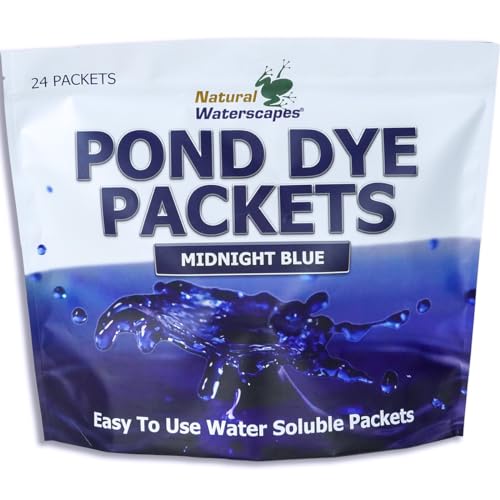 Midnight Blue Pond Dye Packets - 24 Water Soluble Packs
