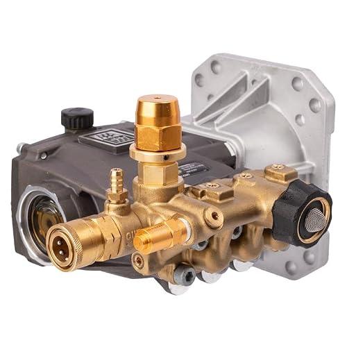 DW3635 AAA OEM Horiztonal Triplex Plunger Pump 3600 Max PSI, 3.5 GPM, 1" Hollow Shaft Compatible with Simpson, DeWalt, MI-T-M, and other major pressure washer brands