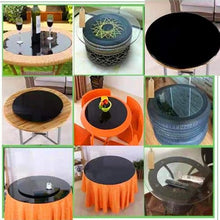 BEWEGNLNHK Black Round Tempered Glass Table Top 5/16" Thick Table Top Clear Round Glass Table Top 17 18 19 20 23 24 27 28 31 32 35 36 39 40 Inch Replacement Table Top(100cm(40in))