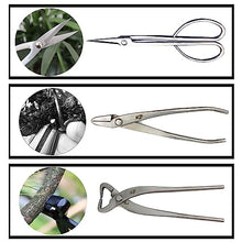 Bonsai tool Set Kit Stainless Steel Bonsai Scissors Knob Cutter Jin Pliers Trunk Splitter Garden Pruning Styling Tools