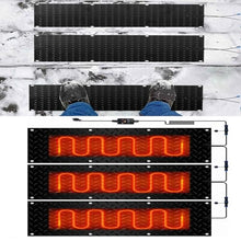 AMHUKIP Snow Melting Mats for Outdoor Stairs and Driveways - Anti-Slip Winter Snow Removal Solution (3 Pcs, 25.4x120cm/10x48in)(40x120cmx3Pcs)