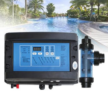 Salt Water Chlorinator Cell, 15/20/30/50g/h Electrolytic Salt Chlorine Generator System for Swimming Pool Size 40-150 Cubic Meters