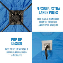 CLAM Portable Pop Up Ice Fishing Shelter Tent 11.5x11.5 Foot Multi