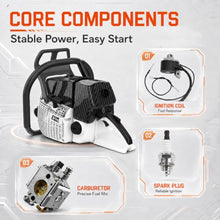 FARMMAC F660VW 92cc Gas Chainsaw, 42 Inch Alloy Bar & Chain, 5.2KW 7HP 2-Cycle Gasoline Chainsaw, Professional Chainsaw for Extra-Large Felling, and Heavy-Duty Forestry – Compatible with MS660 G660