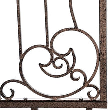 H Potter 8 Ft Tall Garden Trellis – Heavy Duty Iron Scroll Metal Privacy Screen for Climbing Roses, Clematis & Ivy – 96” H x 32” W Weather Resistant Outdoor Wall Decor
