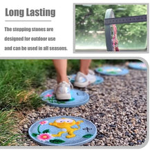 Elitix Stepping Stone Animal Print Step Stones Decorative Tool, Cute Stepping Gardening Stone for Outdoor Garden, 1/12 Pcs Ornaments Step Stone Gifts for Grandmothers(Color:1 Pack)