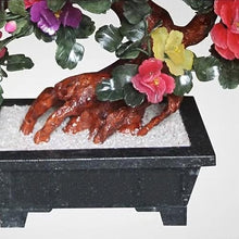 SYRIS Simulation Potted Plants Bonsai Tree Lobby Crafts Jade Carving Peony Bonsai Living Room Home Snei Decorations Office Floor Decorations Fake Plant Greenery Decor for Desk