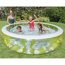 Round Inflatable Swimming Pool Family Interaction Summer Pool Party Kids and Adults Air Swimming Pool Portable Outdoor Indoor Garden Backyard Water Play Summer Ba