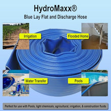 (4" Dia. x 300 ft) - HydroMaxx® 6 Bar Heavy Duty Reinforced PVC Lay Flat Discharge and Backwash Hose