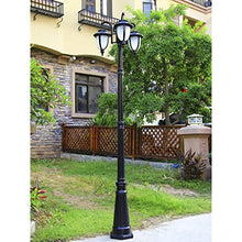 Post Lights Outdoor Lamp Post Lights Outdoor, Lamp Post Lights Outdoor, 320cm Outdoor Triple-Head Classic Lamp Post Light, Garden Pole Street Light,Thick Aluminum lamp Body, White Glass lampshade