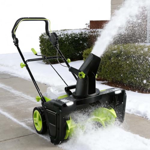 Cordless Snow Blower, Snow Thrower, for Driveway and Patio